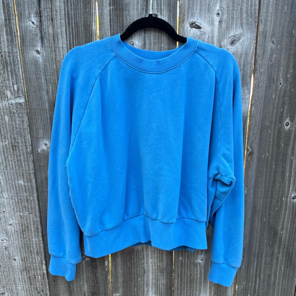 Athleta Forever Fleece Relaxed Crew Sweatshirt